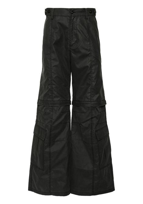 Black 2IN1 cargo trousers Feng chen wang - men FENG CHEN WANG | Jeans | FUF18TR04BBLK